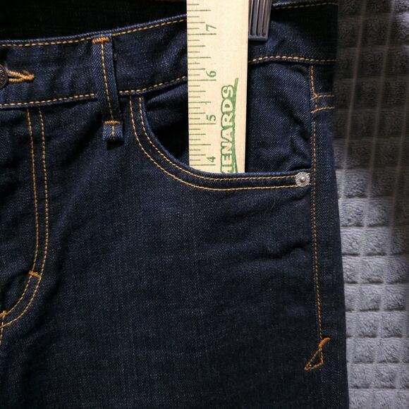 Armani Wide Leg Flared Jeans 12 32x33 Y2K USA Bellbottom Retro Glam Rock Street - Picture 7 of 16